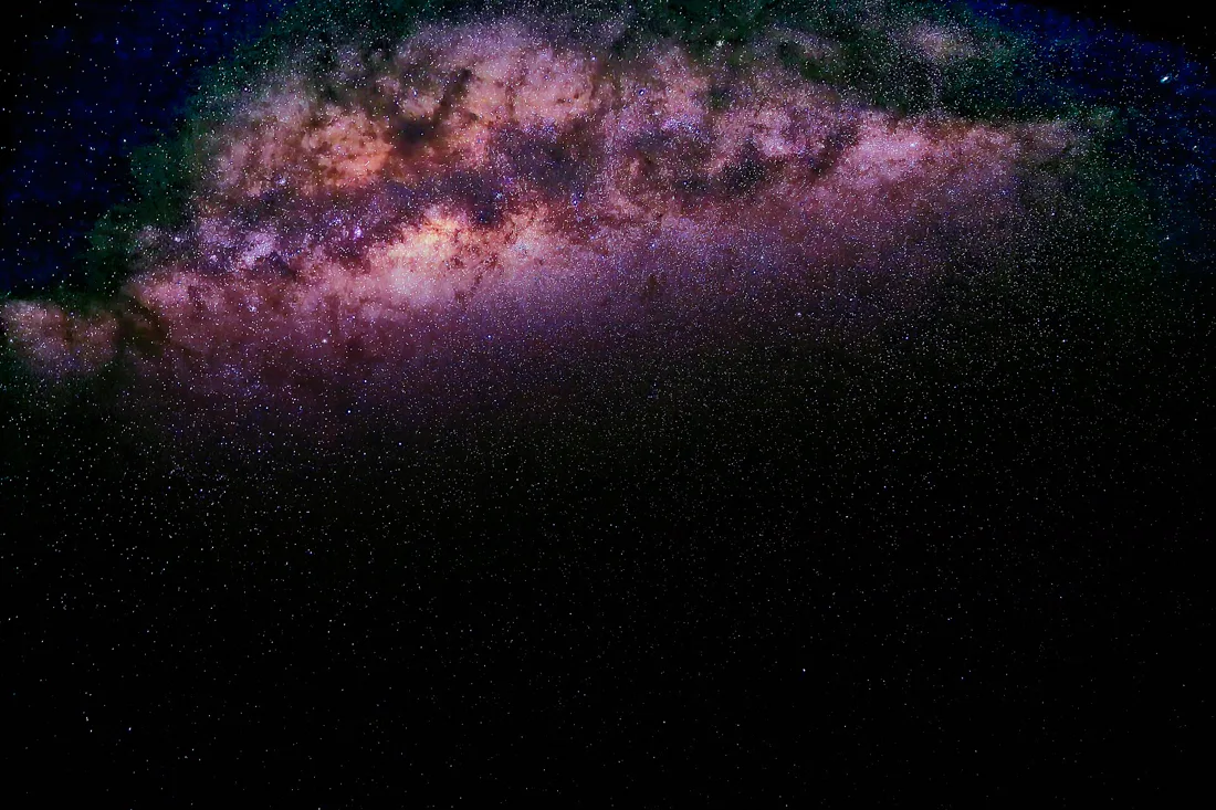 Via Láctea sobre o céu escuro e limpo do cerrado